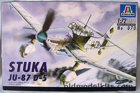 Italeri 1/72 Stuka Ju-87 D-5, 070 plastic model kit